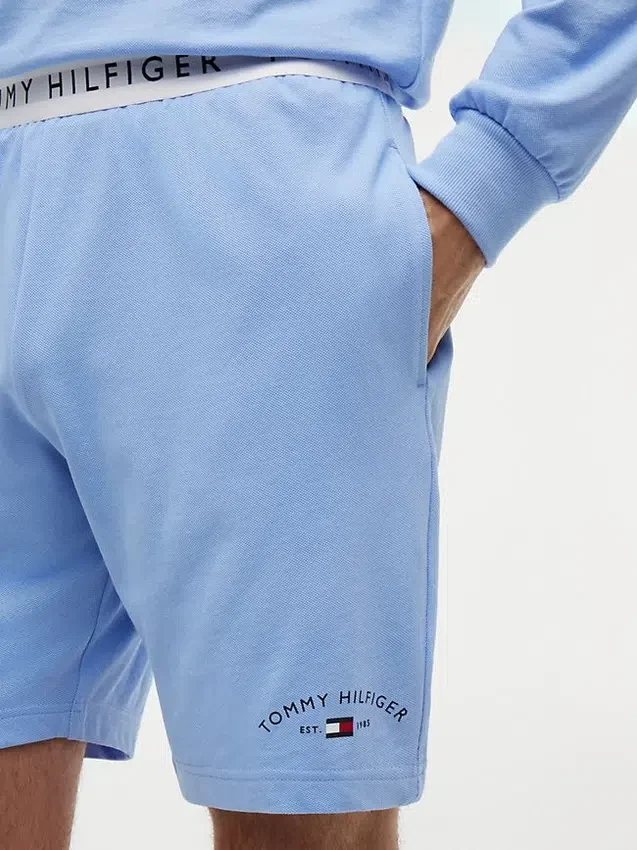 Pantaloni scurți de dormit cu logo Hilfiger Pantaloni scurți de dormit cu logo Hilfiger