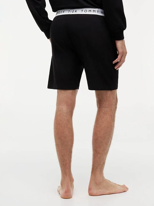 Pantaloni scurți de dormit cu logo Hilfiger Pantaloni scurți de dormit cu logo Hilfiger