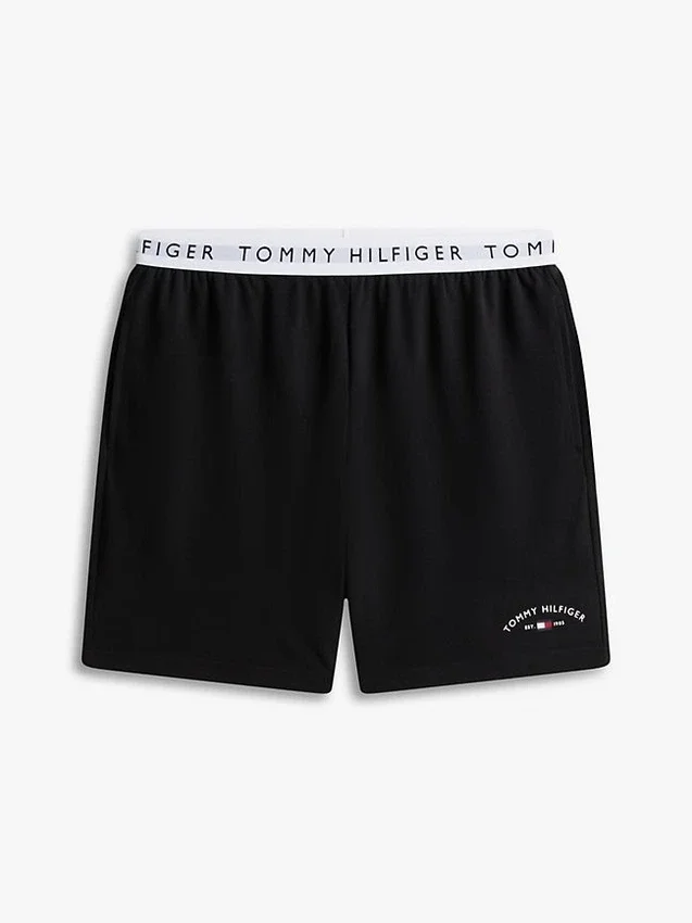 Pantaloni scurți de dormit cu logo Hilfiger Pantaloni scurți de dormit cu logo Hilfiger