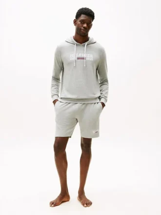 Pantaloni scurți de dormit Hilfiger Logo Pique 8″
