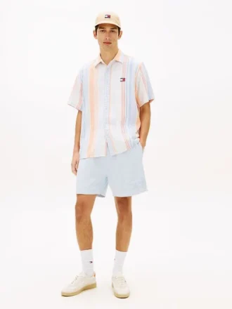 Pantaloni scurți de plajă vopsiți în întregime Tommy Jeans