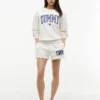 Pantaloni scurți de trening cu logo Varsity Tommy Pantaloni scurți de trening cu logo Varsity Tommy