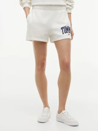 Pantaloni scurți de trening cu logo Varsity Tommy