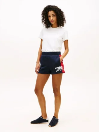 Pantaloni scurți de trening Varsity Tommy Logo Colorblock