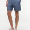 Pantaloni scurți din amestec de bumbac și in, croială regular, 7″