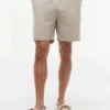 Pantaloni scurți din amestec de bumbac și in, croială regular, 7″