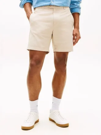 Pantaloni scurți din amestec de bumbac și in, croială regular, 7″ Pantaloni scurți din amestec de bumbac și in, croială regular, 7″