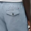 Pantaloni scurți din amestec de bumbac și in, croială regular, 7″