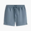 Pantaloni scurți din amestec de bumbac și in, croială regular, 7″