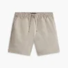 Pantaloni scurți din amestec de bumbac și in, croială regular, 7″