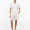 Pantaloni scurți din amestec de in, croială regular, 8″ Pantaloni scurți din amestec de in, croială regular, 8″
