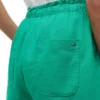 Pantaloni scurți din amestec de in și bumbac