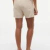 Pantaloni scurți din amestec de in și bumbac