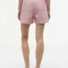 Pantaloni scurți din amestec de in și bumbac