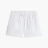 Pantaloni scurți din amestec de in și bumbac
