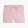 Pantaloni scurți din amestec de in și bumbac