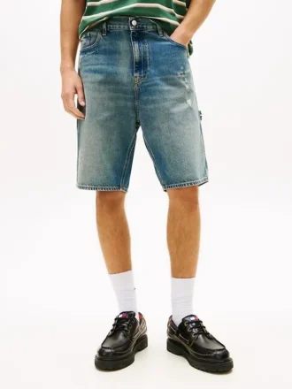 Pantaloni scurți din blug Tommy Jeans Relaxed Denim Utility