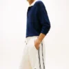 Pantaloni scurți din bumbac cu monogramă Pantaloni scurți din bumbac cu monogramă