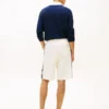 Pantaloni scurți din bumbac cu monogramă Pantaloni scurți din bumbac cu monogramă