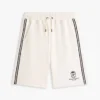 Pantaloni scurți din bumbac cu monogramă Pantaloni scurți din bumbac cu monogramă