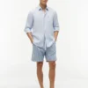 Pantaloni scurți din bumbac și in cu dungi, 7″ Pantaloni scurți din bumbac și in cu dungi, 7″