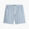 Pantaloni scurți din bumbac și in cu dungi, 7″ Pantaloni scurți din bumbac și in cu dungi, 7″