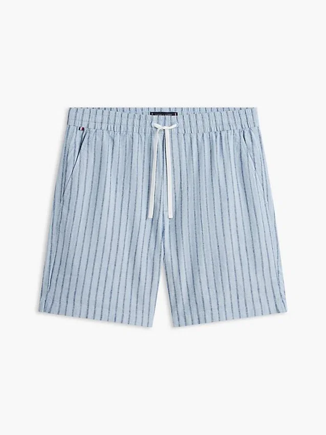 Pantaloni scurți din bumbac și in cu dungi, 7″ Pantaloni scurți din bumbac și in cu dungi, 7″