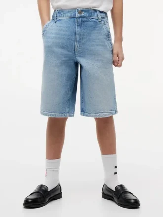 Pantaloni scurți din denim largi pentru băieți