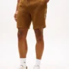 Pantaloni scurți din fleece cu logo Tommy brodat Pantaloni scurți din fleece cu logo Tommy brodat