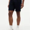 Pantaloni scurți din fleece cu logo Tommy brodat Pantaloni scurți din fleece cu logo Tommy brodat