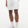 Pantaloni scurți din fleece cu logo Tommy brodat Pantaloni scurți din fleece cu logo Tommy brodat