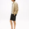 Pantaloni scurți din fleece cu logo Tommy brodat Pantaloni scurți din fleece cu logo Tommy brodat