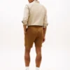 Pantaloni scurți din fleece cu logo Tommy brodat Pantaloni scurți din fleece cu logo Tommy brodat