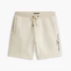 Pantaloni scurți din fleece cu logo Tommy brodat Pantaloni scurți din fleece cu logo Tommy brodat