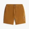 Pantaloni scurți din fleece cu logo Tommy brodat Pantaloni scurți din fleece cu logo Tommy brodat