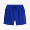 Pantaloni scurți din fleece cu logo Tommy brodat Pantaloni scurți din fleece cu logo Tommy brodat