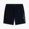 Pantaloni scurți din fleece cu logo Tommy brodat Pantaloni scurți din fleece cu logo Tommy brodat