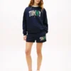 Pantaloni scurți din fleece multicolor cu logo Tommy