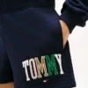 Pantaloni scurți din fleece multicolor cu logo Tommy
