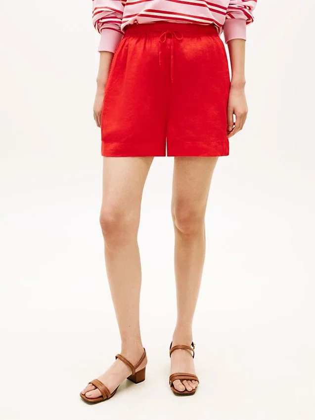 Pantaloni scurți din in Pantaloni scurți din in
