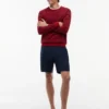 Pantaloni scurți din lână plisați New York Label Pantaloni scurți din lână plisați New York Label