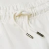 Pantaloni scurți din material frotir cu logo steag ondulat, croială regular Pantaloni scurți din material frotir cu logo steag ondulat, croială regular