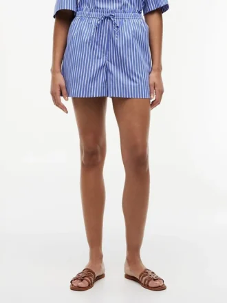 Pantaloni scurți din poplin cu dungi