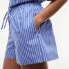 Pantaloni scurți din poplin cu dungi Pantaloni scurți din poplin cu dungi