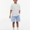 Pantaloni scurți din seersucker elastic pentru copii Pantaloni scurți din seersucker elastic pentru copii