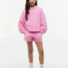 Pantaloni scurți din tricot cu imprimeu tonal pentru copii Pantaloni scurți din tricot cu imprimeu tonal pentru copii