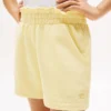 Pantaloni scurți din tricot cu imprimeu tonal pentru copii Pantaloni scurți din tricot cu imprimeu tonal pentru copii