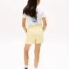 Pantaloni scurți din tricot cu imprimeu tonal pentru copii Pantaloni scurți din tricot cu imprimeu tonal pentru copii