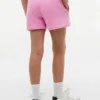 Pantaloni scurți din tricot cu imprimeu tonal pentru copii Pantaloni scurți din tricot cu imprimeu tonal pentru copii