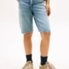 Pantaloni scurți drepți din denim pentru copii Pantaloni scurți drepți din denim pentru copii